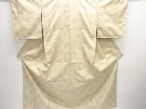 未使用品　亀甲模様織り出し手織り紬着物